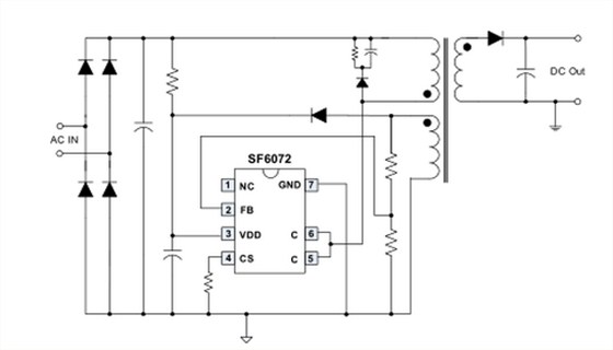开关电源芯片SF6072 
