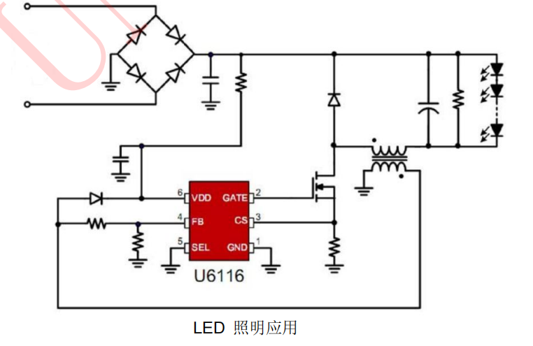 6116LED应用