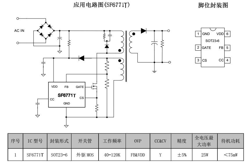 开关电源芯片SF6117T